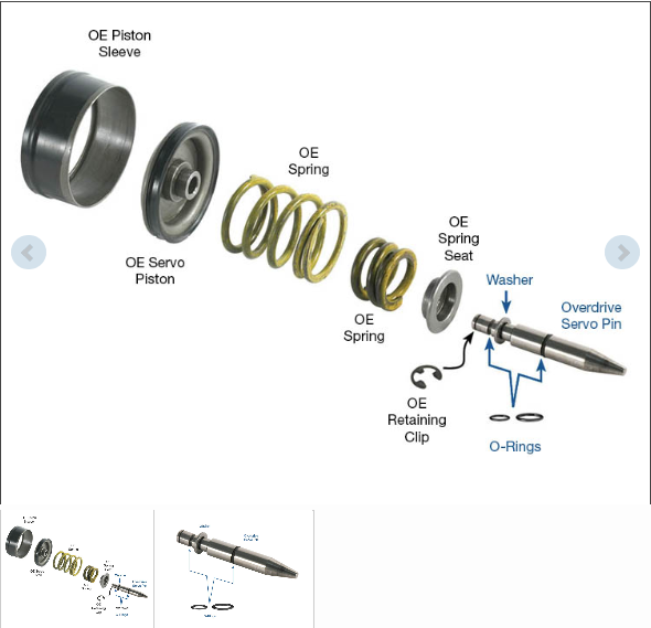 sonnax 76833E PIN OVERDRIVE SERVO FORD