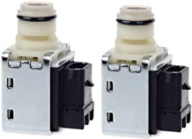 4L60E Transmission Shift Solenoid Valve Set for GM Chevrolet Buick Transmission 1-2 2-3 A & B Shift Replace 24230298 OEM (2pcs) by TOPEMAI