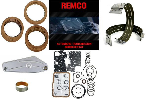 A4LD(85-94) TRANSMISSION REBUILT KIT WITH OVERHAULT KIT CLUTCHES FRONT BAND PUMP BUSHING AND FILTER