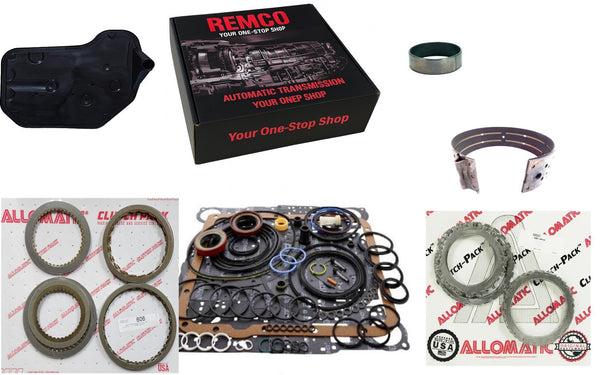 4l60e (97-03) transmission rebuilt kit clutches steels front band pump bushing filter Automatic transmission
