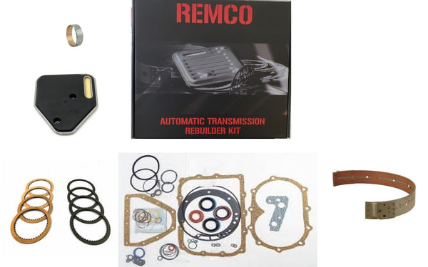 A413 A470(81-UP) TRANSMISSION REBUILT KIT WITH OVERHAULT KIT CLUTCHES FRONT BAND PUMP BUSHING AND FILTER