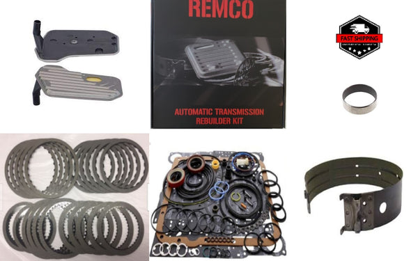 4L60E 4L65E 4L70E [93-97] Automatic Transmission Rebuild Kit - Full Overhaul Kit with High energy friction Clutches Front Band Pump Bushing & Filter