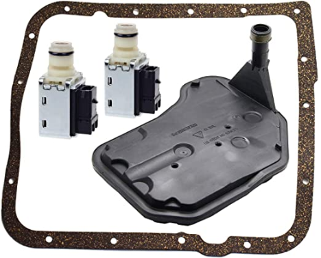 REMCO 4L60E Shift Transmission Solenoid Valve A&B with Filter Gasket Kit Compatible with 1998-Up GM Trucks