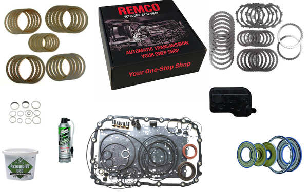 6l80E AUTOMATIC TRANSMISSION DELUXE KIT FRICTIONS STEELS FILTER PISTON BUSHINGS