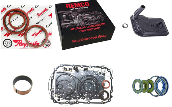 6L80E 6L90E Performance Transmission Rebuild Kit Stage 1 Deluxe Set for GM 2006-Up  Red Clutches Pistons Gaskets Filter