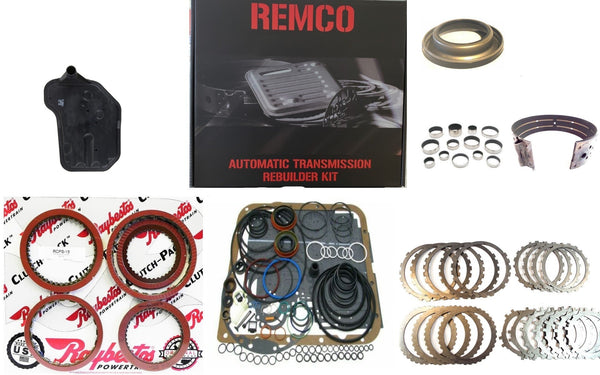 4L65E(04-UP) TRANSMISSION MASTER PERFORMANCE KIT CLUTCHES STEELS BAND PISTON34 FILTER