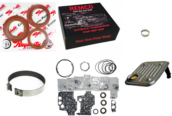 4L80E(97-UP) TRANSMISSION REBUILT KIT OVERHAULT STAGE-1 Raybestos RED CLUTCHES BAND FILTER