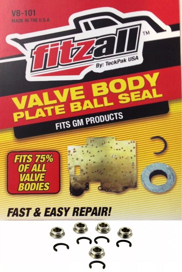 4l60e 4l65e fixes 5 valve body plate holes (most w 1 4check balls) teckpak repair kit Automatic transmission