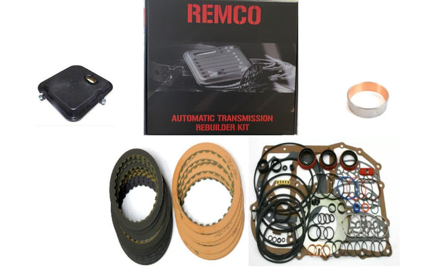 42RLE TRANSMISSION REBUILT KIT WITH OVERHAULT KIT CLUTCHES FRONT BAND PUMP BUSHING AND FILTER
